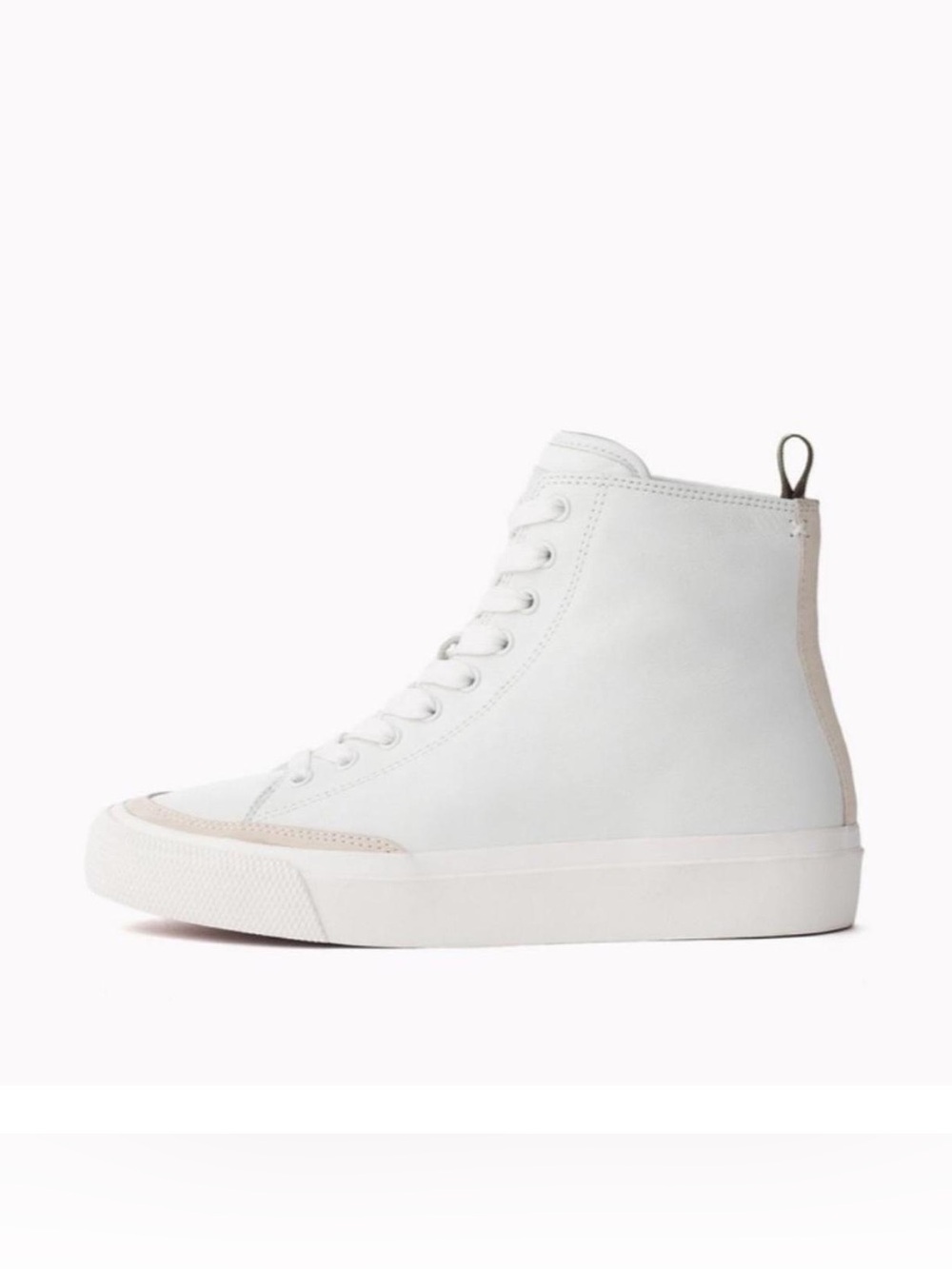 rag & bone White RB army High, leather tennis shoes size 36